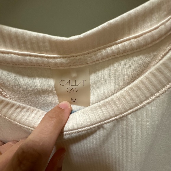 CALIA cream Razor Back Top size M - Picture 3 of 3